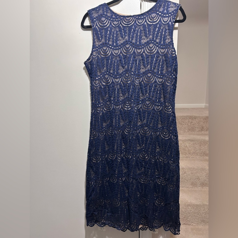 Navy blue lace dress